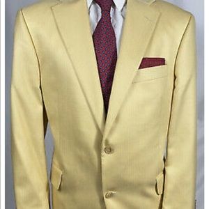 John Nordstrom Cream silk blend jacket
